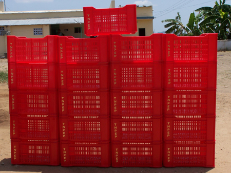 Supplied crates